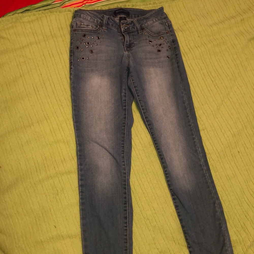 Blue jeans with bedazzle